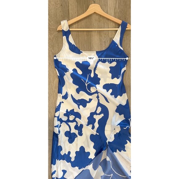 NEW SIR THE LABEL  Blue silk Esme Maxi Dress SIZE 2/ M - Picture 11 of 12